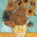 Still Life Vase with Twelve Sunflowers