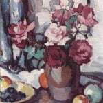 Still life with Roses, Grapes and Apples
