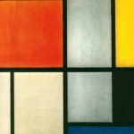 Tableau 3 with Orange -Red, Yellow, Black, Blue and Gray