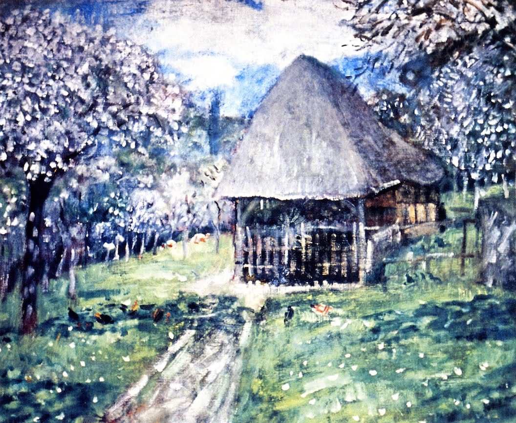 The-Carriage-House-Frederick-C-Frieseke-Reproductie-Schilderij The Carriage House - Afbeelding 1