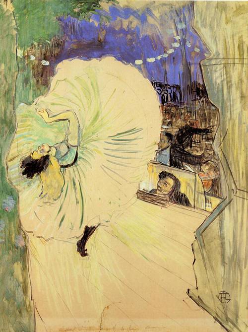 The-Cartwheel-1893-Henri-Toulouse-Lautrec-Reproductie-Schilderij The Cartwheel - Afbeelding 1