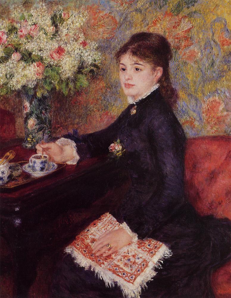 The-Cup-of-Chocolate-1878-Pierre-Auguste-Renoir-Reproductie-Schilderij The Cup of Chocolate - Afbeelding 1