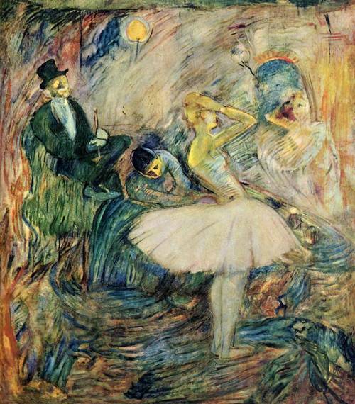 The-Dancer-in-Her-Dressing-Room-1885-Henri-Toulouse-Lautrec-Reproductie-Schilderij The Dancer in Her Dressing Room - Afbeelding 1