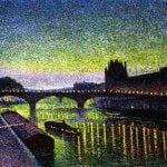The Louvre and Pont du Carrousel Night Effect