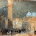 The Piazzetta, with San Marco and its Campanile, Night