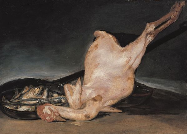 The-Plucked-Turkey-Francisco-de-Goya-y-Lucientes-Reproductie-Schilderij The Plucked Turkey - Afbeelding 1