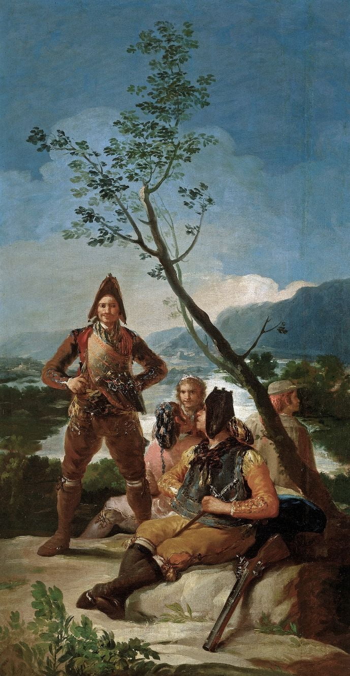 The-Smokers-Francisco-de-Goya-y-Lucientes-Reproductie-Schilderij The Smokers - Afbeelding 1