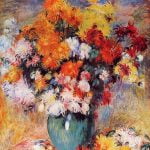 Vase of Chrysanthemums