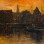 View of the Prins Hendrikkade with Schreierstoren Amsterdam