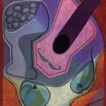 Violin with Fruit