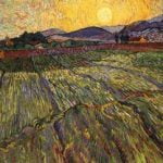 Wheat Field With Rising Sun