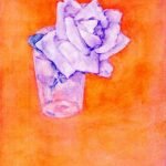 White Rose in a Glass