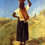 Woman Carrying a Pitcher on Her Head