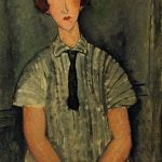 Young Girl in a Striped Blouse
