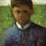 Young Peasant In Blue